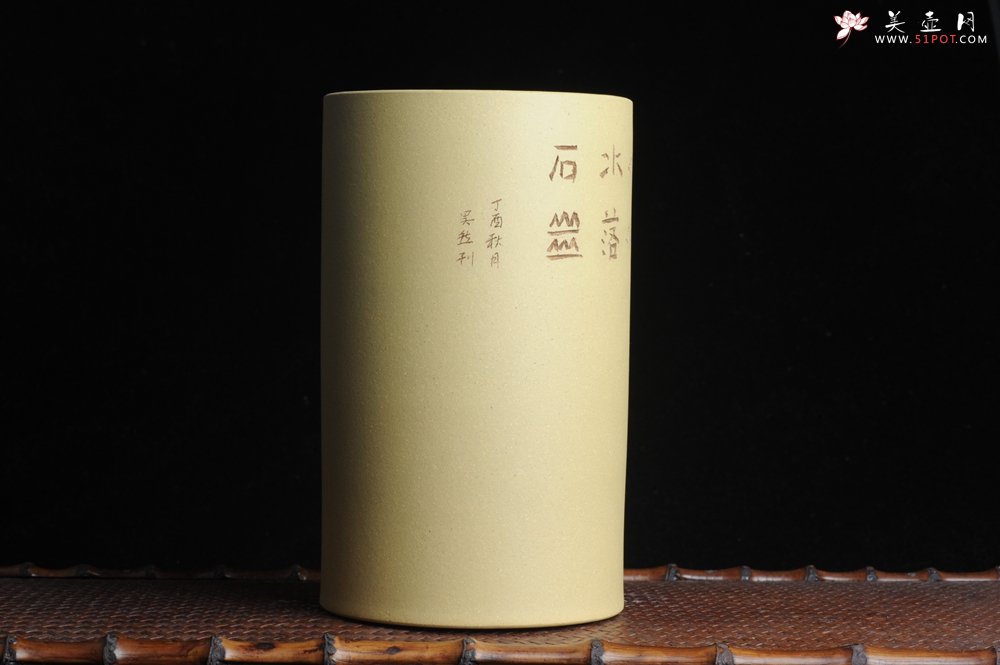 紫砂壶图片：美筒特惠 精品山水高帽笔筒三式 山高月小 水落石出 老师不打草稿直接空刻 一气呵成 - 紫砂壶信息网