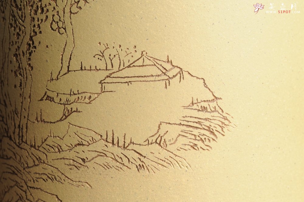 紫砂壶图片：美筒特惠 精品山水高帽笔筒三式 山高月小 水落石出 老师不打草稿直接空刻 一气呵成 - 紫砂壶信息网