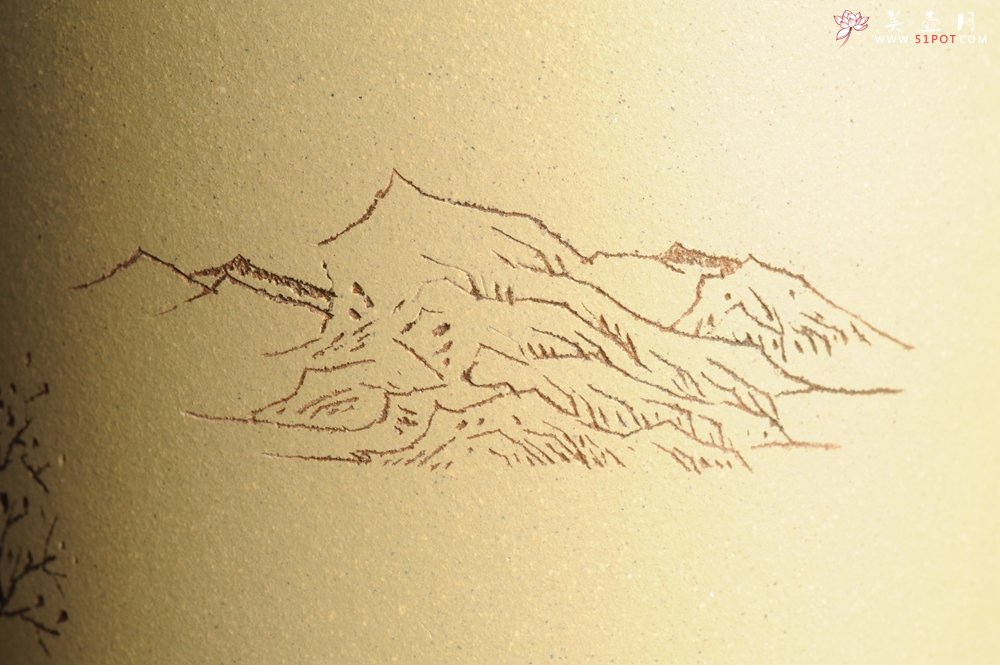 紫砂壶图片：美筒特惠 精品山水高帽笔筒三式 山高月小 水落石出 老师不打草稿直接空刻 一气呵成 - 紫砂壶信息网