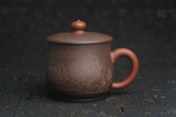 年底纯福利特惠 优质紫泥 山水厚实盖杯 特文气 - 紫砂壶信息网