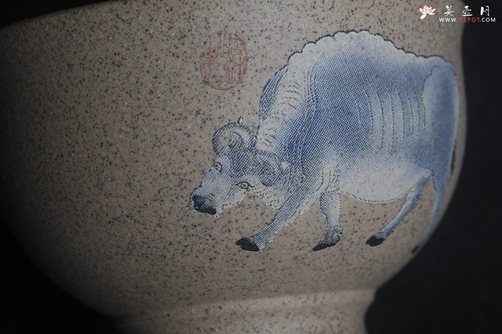 紫砂壶图片：美杯特惠 高温本山段泥 精致吉祥牛主人杯 高性价比 - 紫砂壶信息网