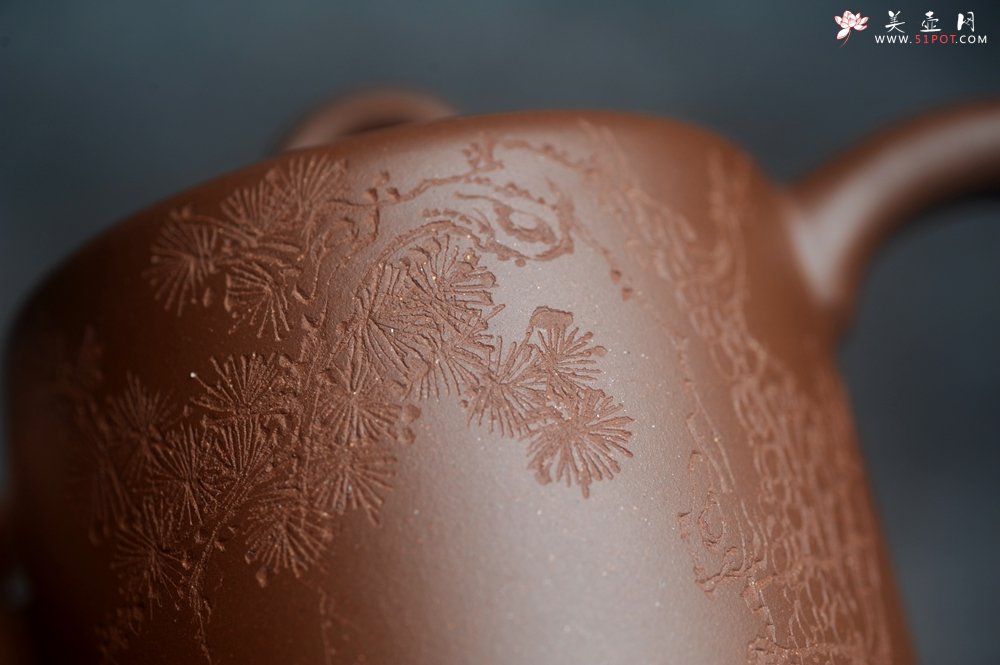 紫砂壶图片：美壶特惠 潜力股王静然 优质文革紫泥双圈壶 君子风 装饰文雅 - 紫砂壶信息网