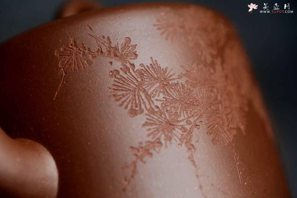 紫砂壶图片：美壶特惠 潜力股王静然 优质文革紫泥双圈壶 君子风 装饰文雅 - 紫砂壶信息网