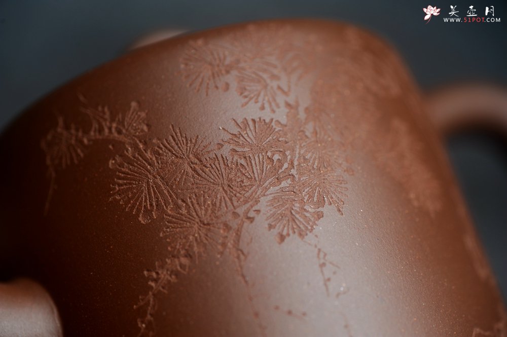 紫砂壶图片：美壶特惠 潜力股王静然 优质文革紫泥双圈壶 君子风 装饰文雅 - 紫砂壶信息网