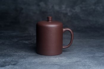 优质紫泥 厚实朴玉杯 特惠紫砂盖杯 - 紫砂壶信息网