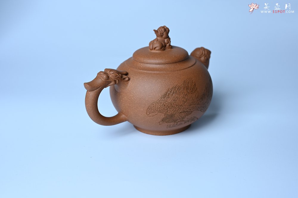 紫砂壶图片：美壶特惠 精致降坡泥祥瑞壶 茶人醉爱 - 紫砂壶信息网