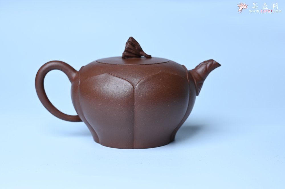 紫砂壶图片：美壶特惠 贴花活灵活现 精致荷花壶 茶人醉爱 - 紫砂壶信息网