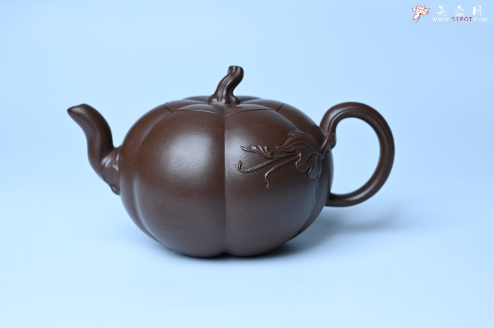 紫砂壶图片：美壶特惠 特好老紫泥南瓜壶 肌理丰富生动 茶人醉爱 - 紫砂壶信息网