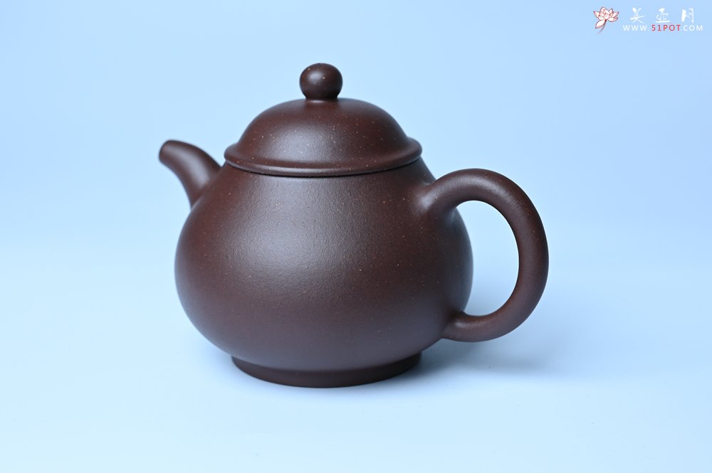 紫砂壶图片：美壶特惠 潜力股王老师 全手工刹凹成型单片拍打老紫泥潘壶 - 紫砂壶信息网