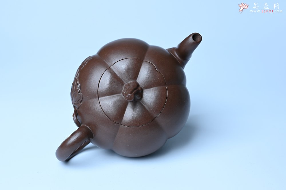 紫砂壶图片：美壶特惠 特好老紫泥南瓜壶 肌理丰富生动 茶人醉爱 - 紫砂壶信息网