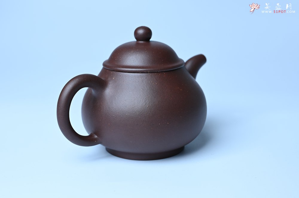 紫砂壶图片：美壶特惠 潜力股王老师 全手工刹凹成型单片拍打老紫泥潘壶 - 紫砂壶信息网