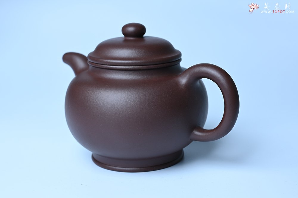 紫砂壶图片：潜力股王老师 美壶特惠 老紫泥全手工大亨掇只壶 - 紫砂壶信息网