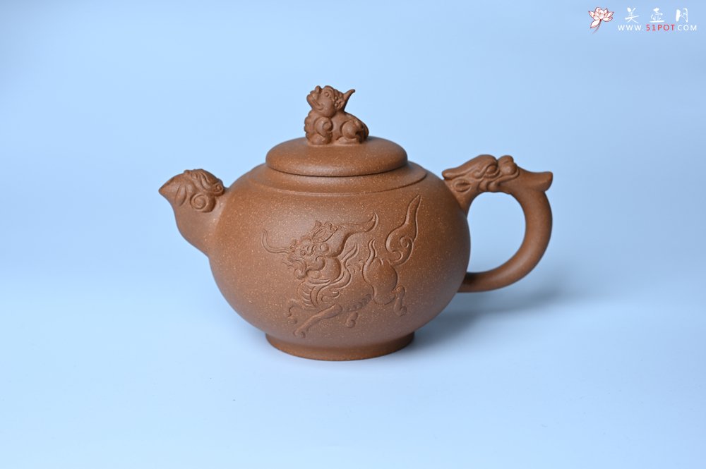 紫砂壶图片：美壶特惠 精致降坡泥祥瑞壶 茶人醉爱 - 紫砂壶信息网