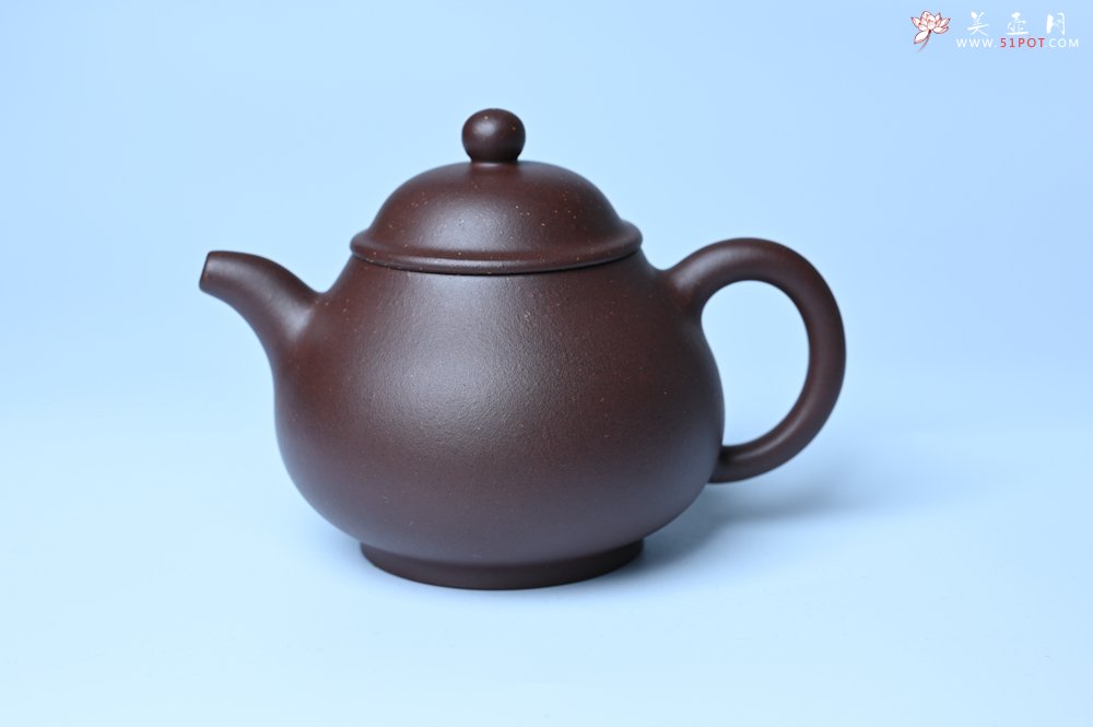 紫砂壶图片：美壶特惠 潜力股王老师 全手工刹凹成型单片拍打老紫泥潘壶 - 紫砂壶信息网
