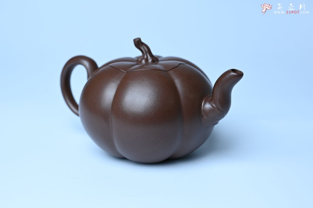 紫砂壶图片：美壶特惠 特好老紫泥南瓜壶 肌理丰富生动 茶人醉爱 - 紫砂壶信息网