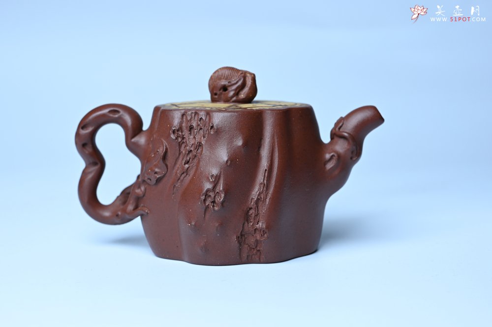 紫砂壶图片：美壶特惠 精品底槽青全手工留痕壶 细节生动 - 紫砂壶信息网