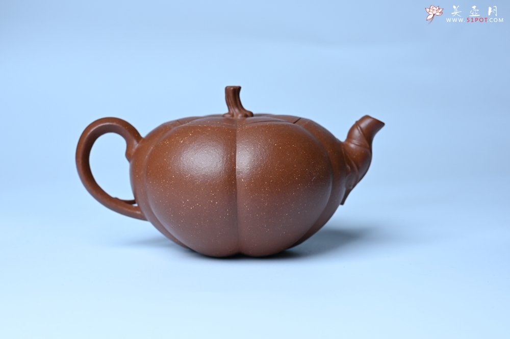 紫砂壶图片：美壶特惠 特好降坡泥南瓜壶 肌理丰富生动 茶人醉爱 - 紫砂壶信息网