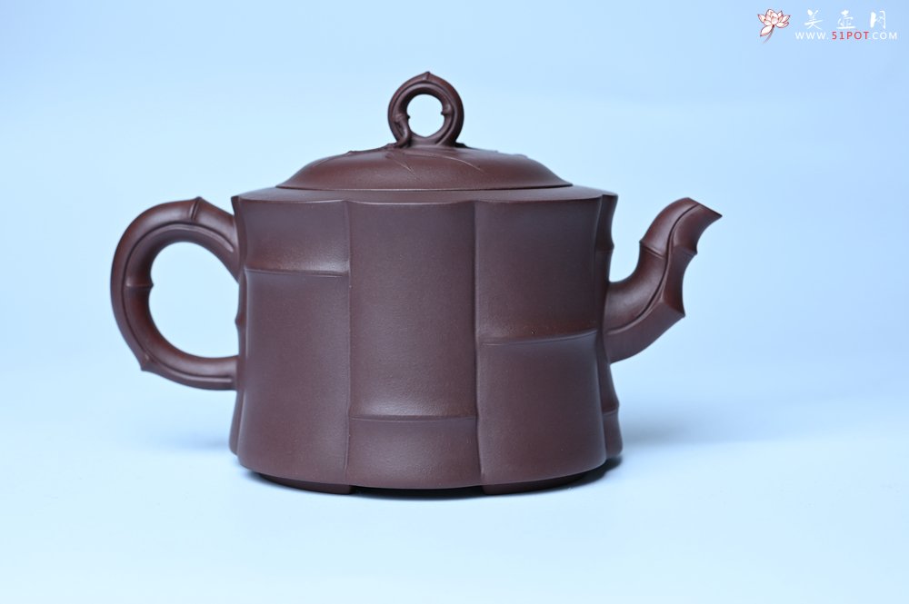 紫砂壶图片：美壶特惠 紫砂壶手工手制优质紫泥八段竹壶 茶人醉爱 - 紫砂壶信息网