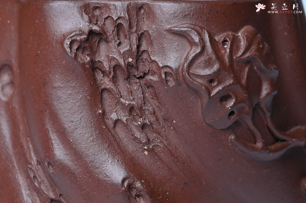 紫砂壶图片：美壶特惠 精品底槽青全手工留痕壶 细节生动 - 紫砂壶信息网