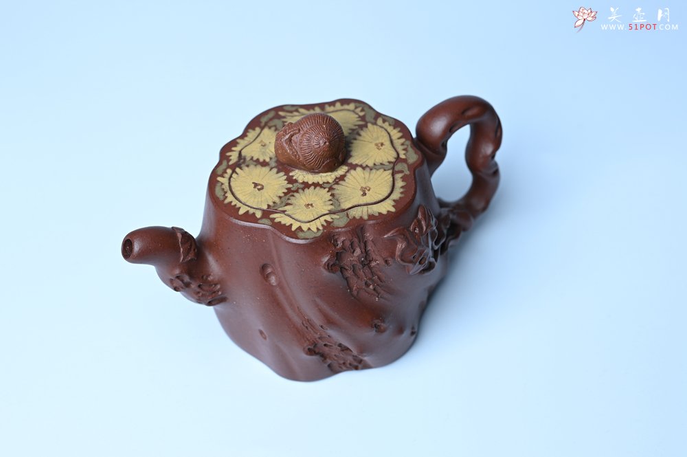紫砂壶图片：美壶特惠 精品底槽青全手工留痕壶 细节生动 - 紫砂壶信息网