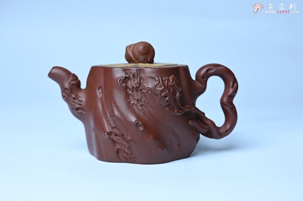 紫砂壶图片：美壶特惠 精品底槽青全手工留痕壶 细节生动 - 紫砂壶信息网