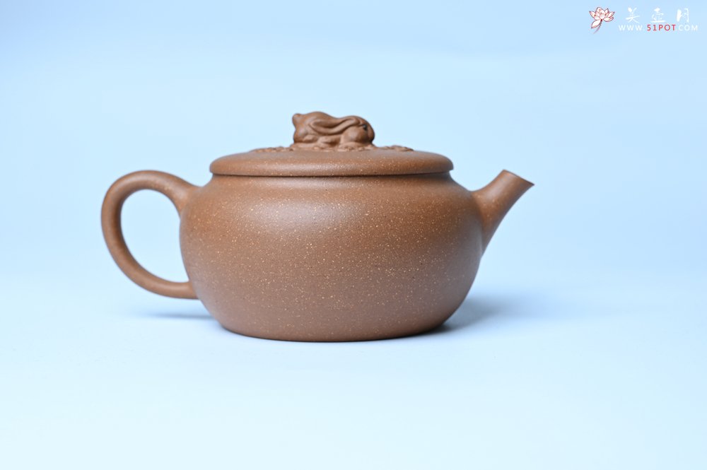 紫砂壶图片：美壶特惠 优质降坡泥花鸟听兔壶 茶人醉爱 - 紫砂壶信息网