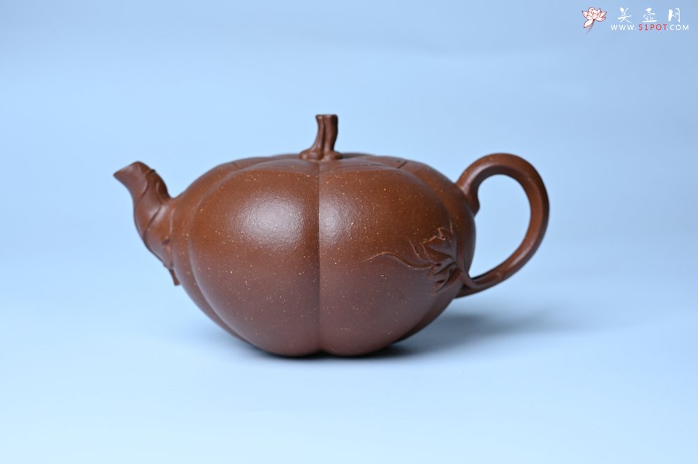 紫砂壶图片：美壶特惠 特好降坡泥南瓜壶 肌理丰富生动 茶人醉爱 - 紫砂壶信息网