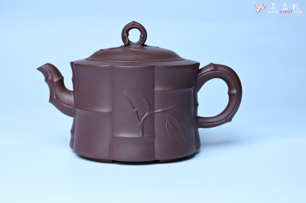 紫砂壶图片：美壶特惠 紫砂壶手工手制优质紫泥八段竹壶 茶人醉爱 - 紫砂壶信息网