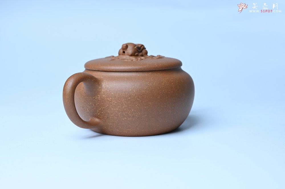 紫砂壶图片：美壶特惠 优质降坡泥花鸟听兔壶 茶人醉爱 - 紫砂壶信息网