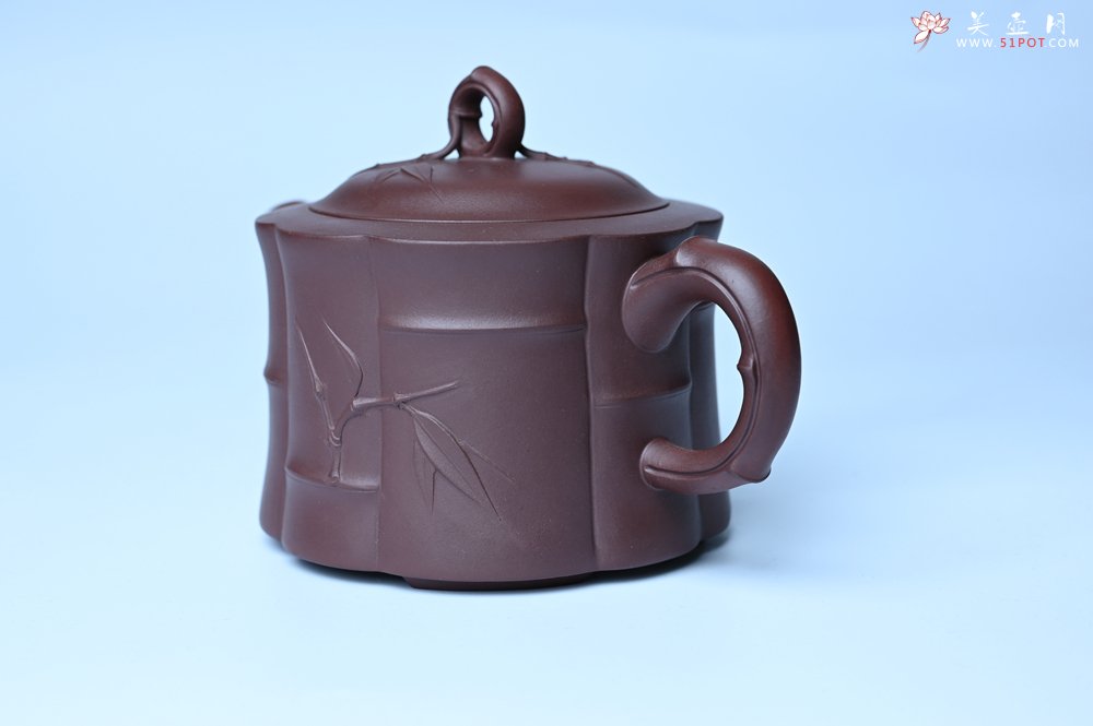 紫砂壶图片：美壶特惠 紫砂壶手工手制优质紫泥八段竹壶 茶人醉爱 - 紫砂壶信息网
