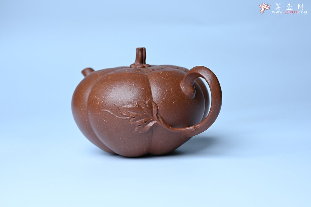 紫砂壶图片：美壶特惠 特好降坡泥南瓜壶 肌理丰富生动 茶人醉爱 - 紫砂壶信息网