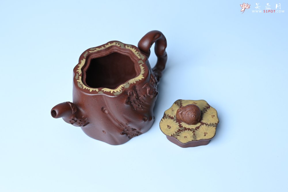 紫砂壶图片：美壶特惠 精品底槽青全手工留痕壶 细节生动 - 紫砂壶信息网