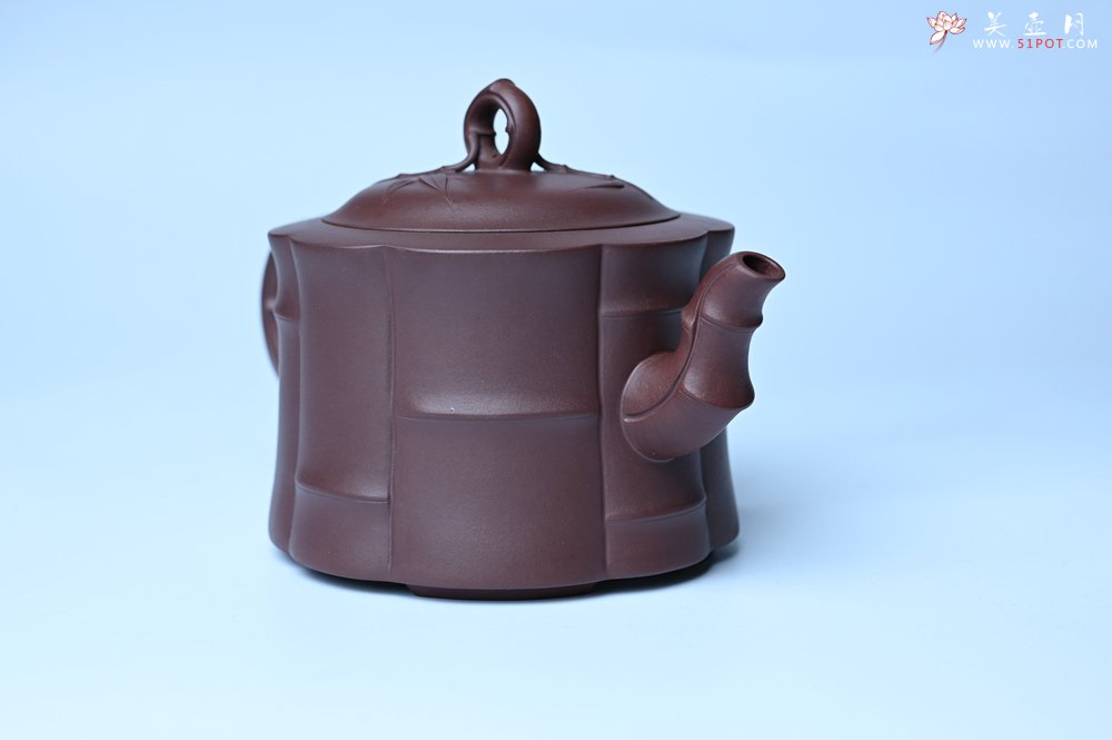 紫砂壶图片：美壶特惠 紫砂壶手工手制优质紫泥八段竹壶 茶人醉爱 - 紫砂壶信息网