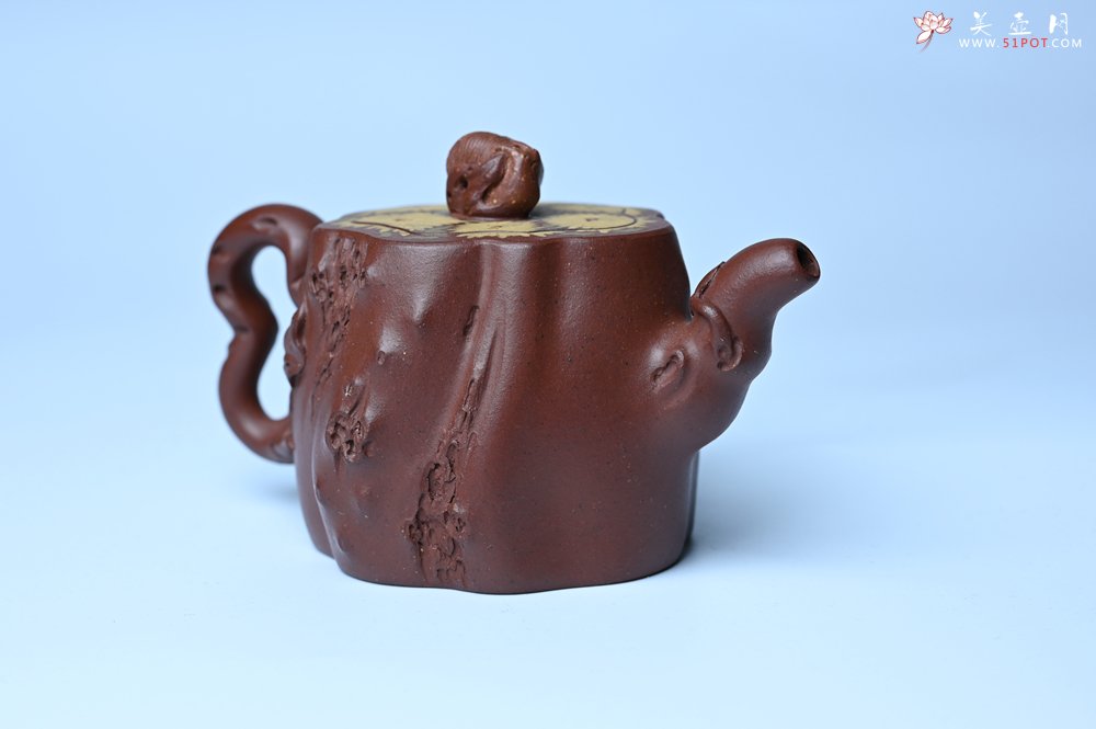 紫砂壶图片：美壶特惠 精品底槽青全手工留痕壶 细节生动 - 紫砂壶信息网