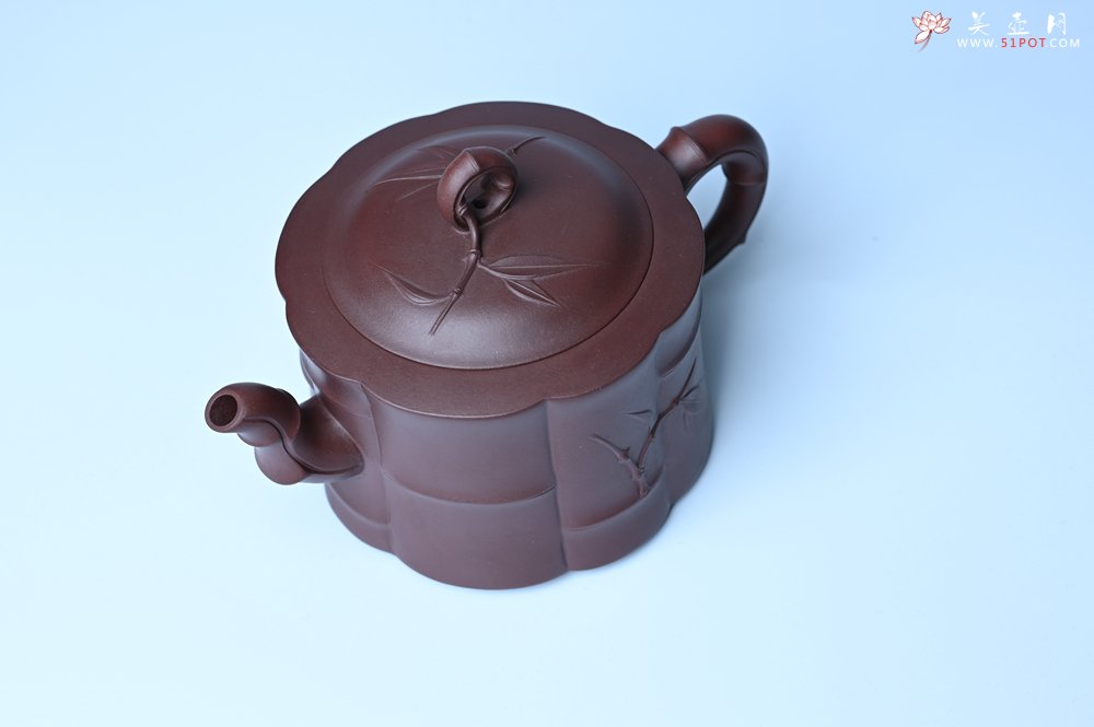 紫砂壶图片：美壶特惠 紫砂壶手工手制优质紫泥八段竹壶 茶人醉爱 - 紫砂壶信息网