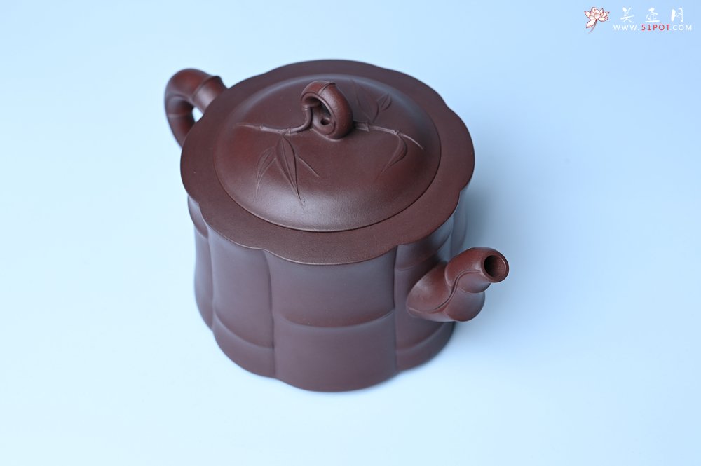 紫砂壶图片：美壶特惠 紫砂壶手工手制优质紫泥八段竹壶 茶人醉爱 - 紫砂壶信息网