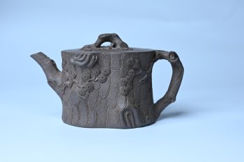 美壶特惠 精致青段泥全松皮 全手工松桩壶 肌理丰富 特文气 - 紫砂壶信息网