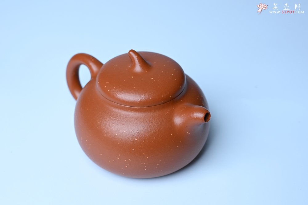 紫砂壶图片：美壶特惠 特好红泥桂花砂茄段壶 茶人醉爱 - 紫砂壶信息网