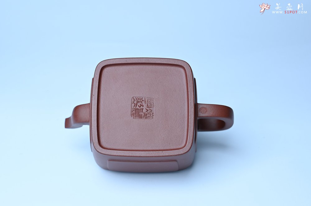 紫砂壶图片：美壶特惠 全手工优质紫红泥精致四方菱花壶 特文气 - 紫砂壶信息网