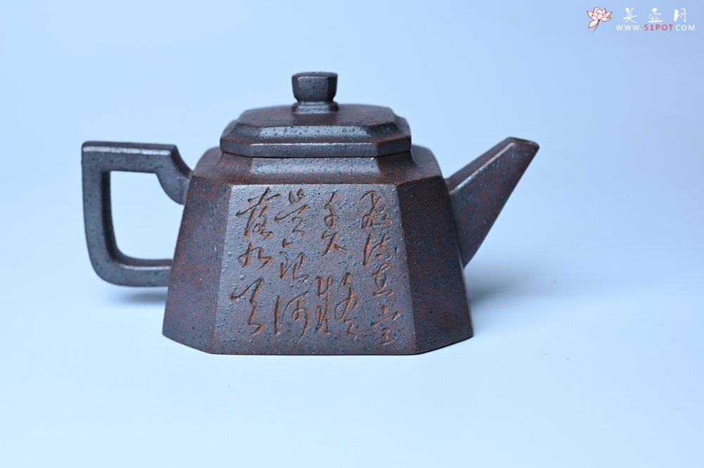 紫砂壶图片：美壶特惠 柴烧八方紫砂壶 茶人醉爱 - 紫砂壶信息网