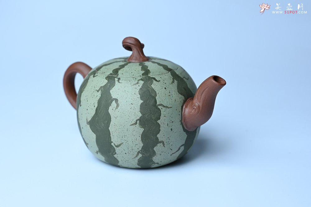 紫砂壶图片：美壶特惠 精致西瓜紫砂壶 茶人醉爱 - 紫砂壶信息网
