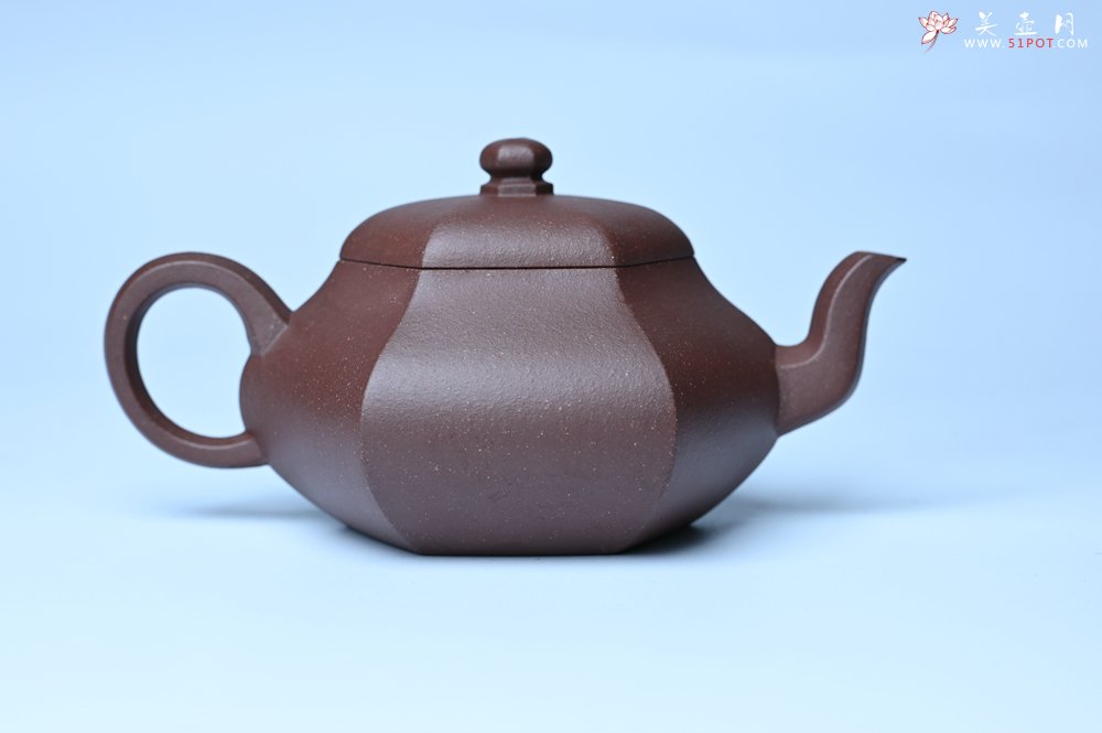 紫砂壶图片：美壶特惠 朱老师全手工六方君德壶 茶人醉爱 - 紫砂壶信息网
