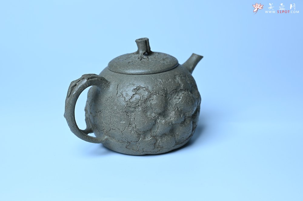 紫砂壶图片：美壶特惠 特好老青段泥云松供春壶 茶人醉爱 - 紫砂壶信息网