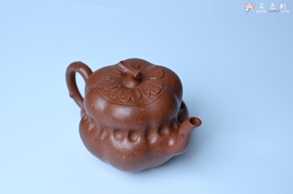 紫砂壶图片：美壶特惠 特好降坡泥 柿柿如意紫砂壶 肌理丰富生动 - 紫砂壶信息网