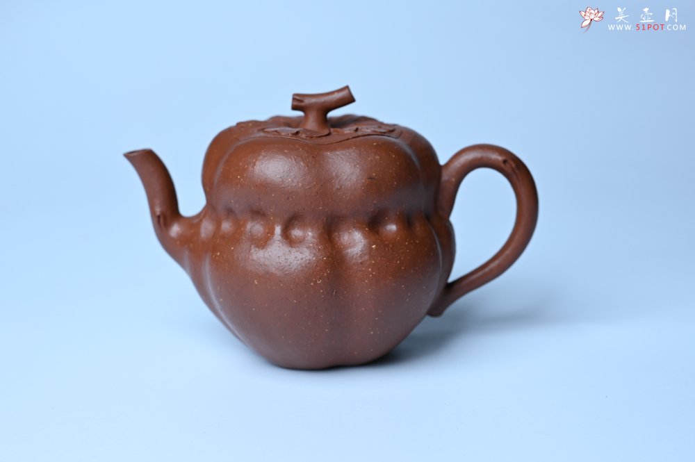 紫砂壶图片：美壶特惠 特好降坡泥 柿柿如意紫砂壶 肌理丰富生动 - 紫砂壶信息网