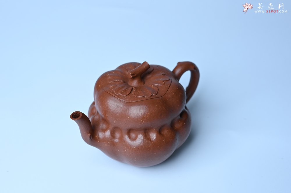 紫砂壶图片：美壶特惠 特好降坡泥 柿柿如意紫砂壶 肌理丰富生动 - 紫砂壶信息网