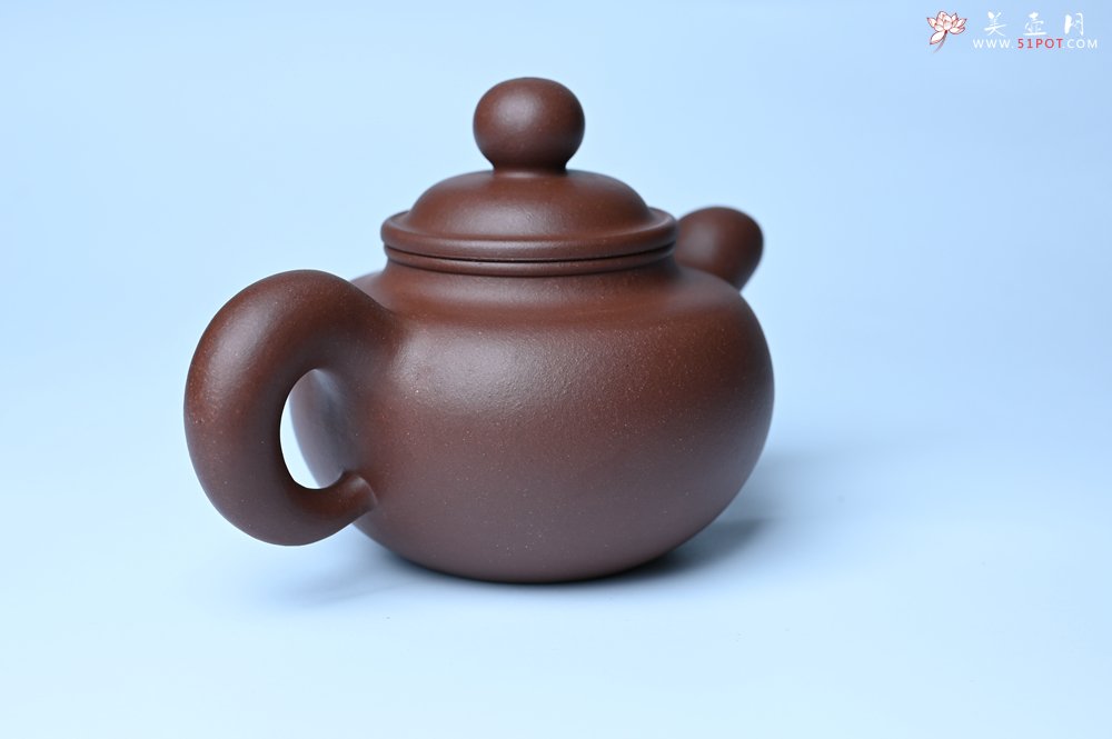 紫砂壶图片：美壶特惠 黑星红拼紫泥（家藏限量）道洪圆珠壶 - 紫砂壶信息网