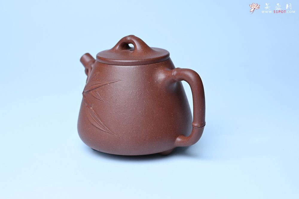 紫砂壶图片：美壶特惠 优质紫泥竹叶高石瓢壶 茶人醉爱 - 紫砂壶信息网