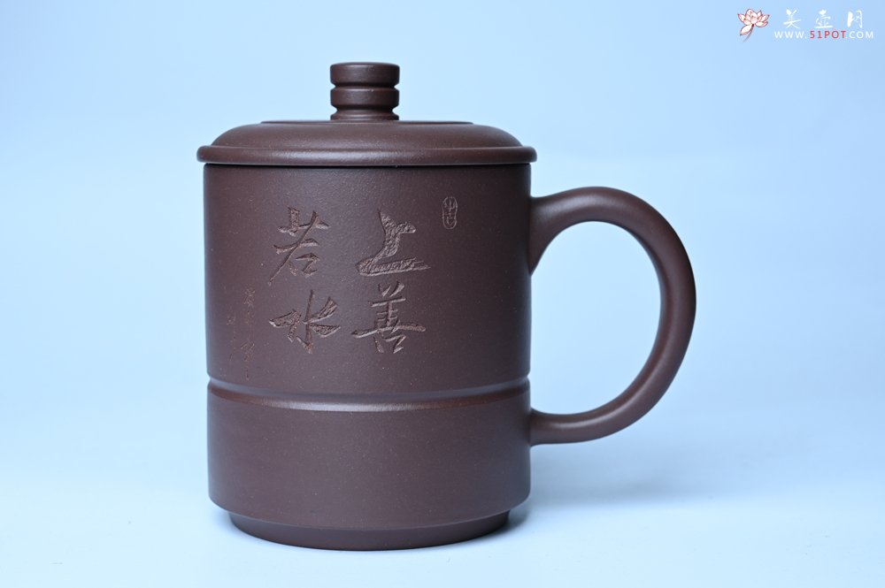 紫砂壶图片：优质紫泥 上善若水杯 美杯特惠 - 紫砂壶信息网