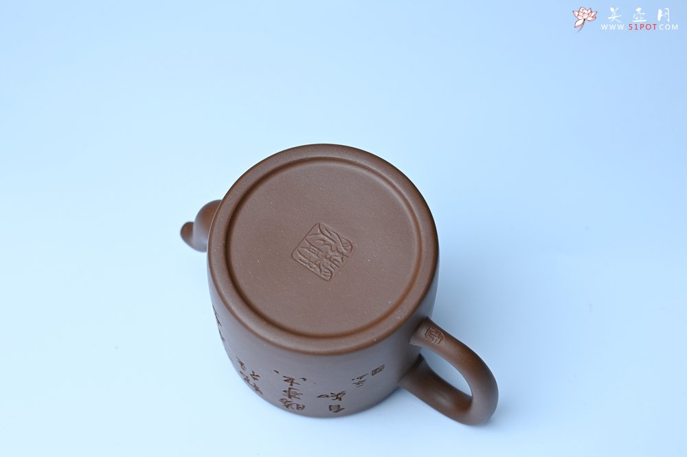 紫砂壶图片：美壶特惠 潜力股王静然 优质紫泥双圈壶 兴来每独往 胜事空自知 装饰文雅 - 紫砂壶信息网